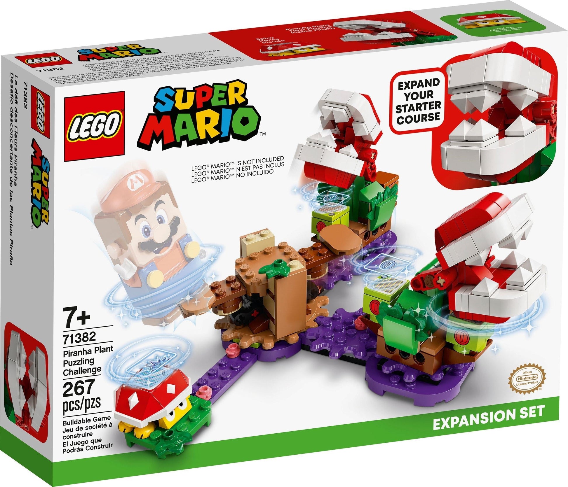LEGO Super Mario Series 71382 Piranha Plant Puzzling Challenge Expansion Set- Auzzi Store