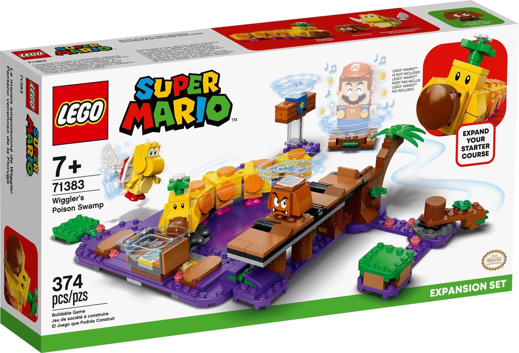 LEGO Super Mario 71383 Wiggler’s Poison Swamp Expension Set - SuperSaverAU - view 1