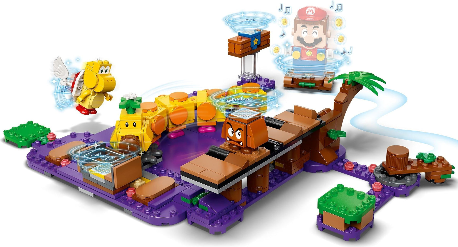 LEGO Super Mario 71383 Wiggler’s Poison Swamp Expension Set - SuperSaverAU - view 2
