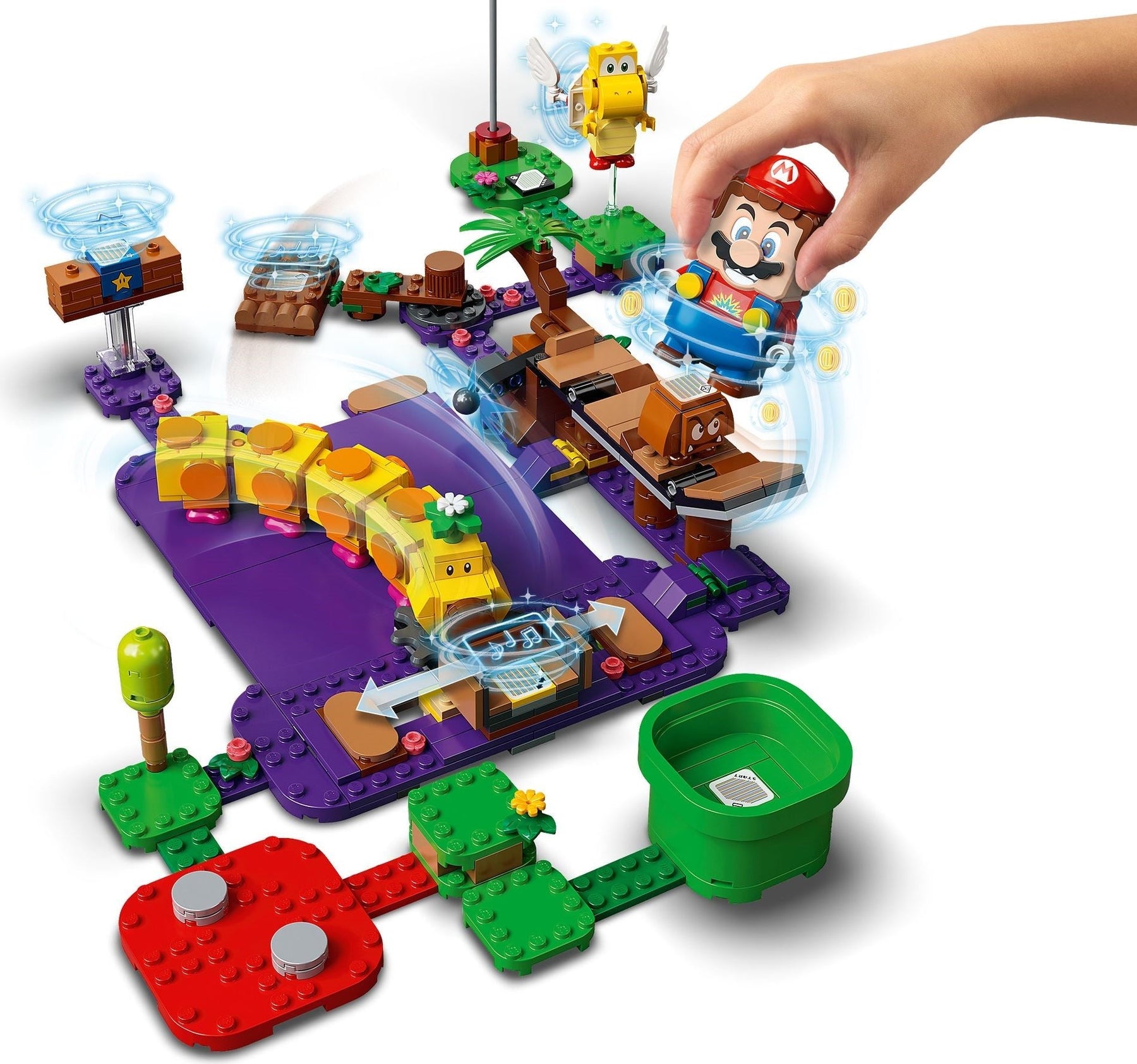 LEGO Super Mario 71383 Wiggler’s Poison Swamp Expension Set - SuperSaverAU - view 5