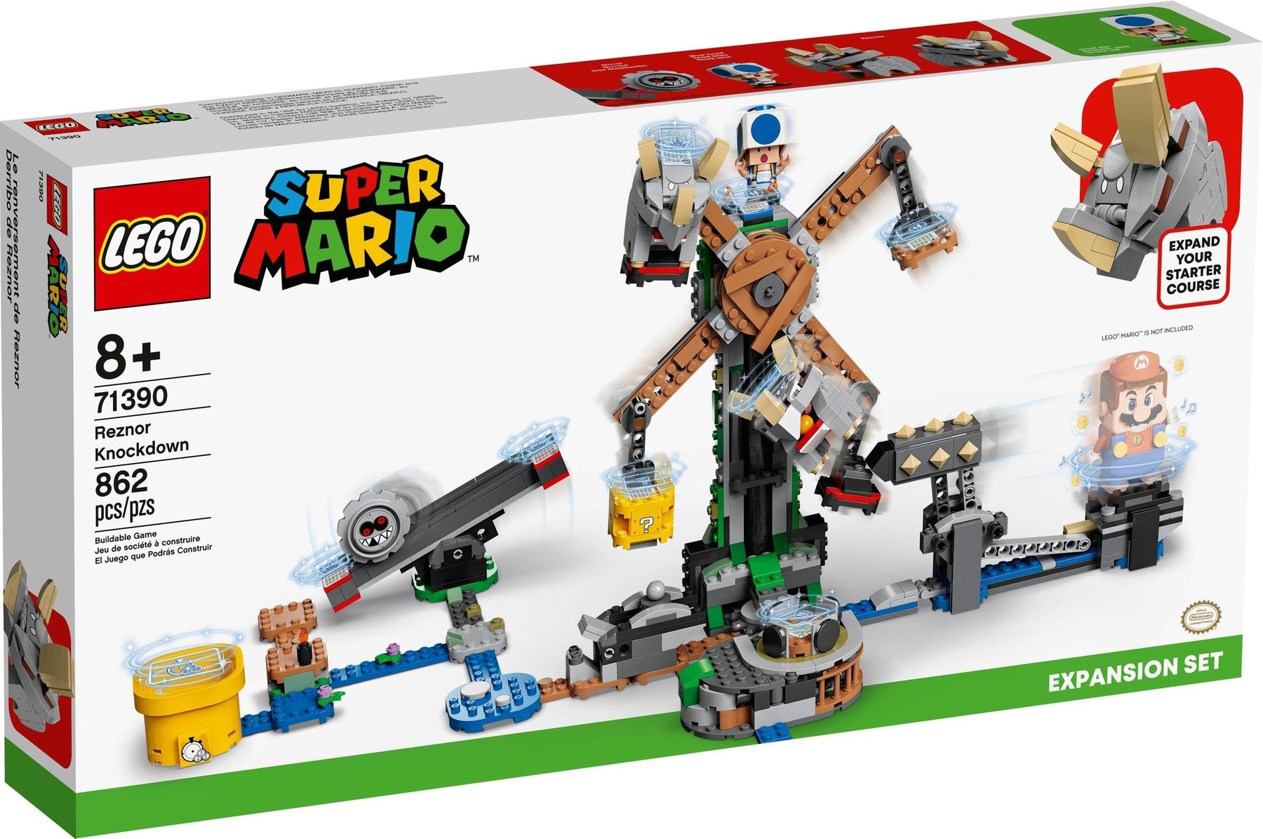 LEGO 71390 Reznor Knockdown Expansion Set - Super Mario - SuperSaverAU - view 1