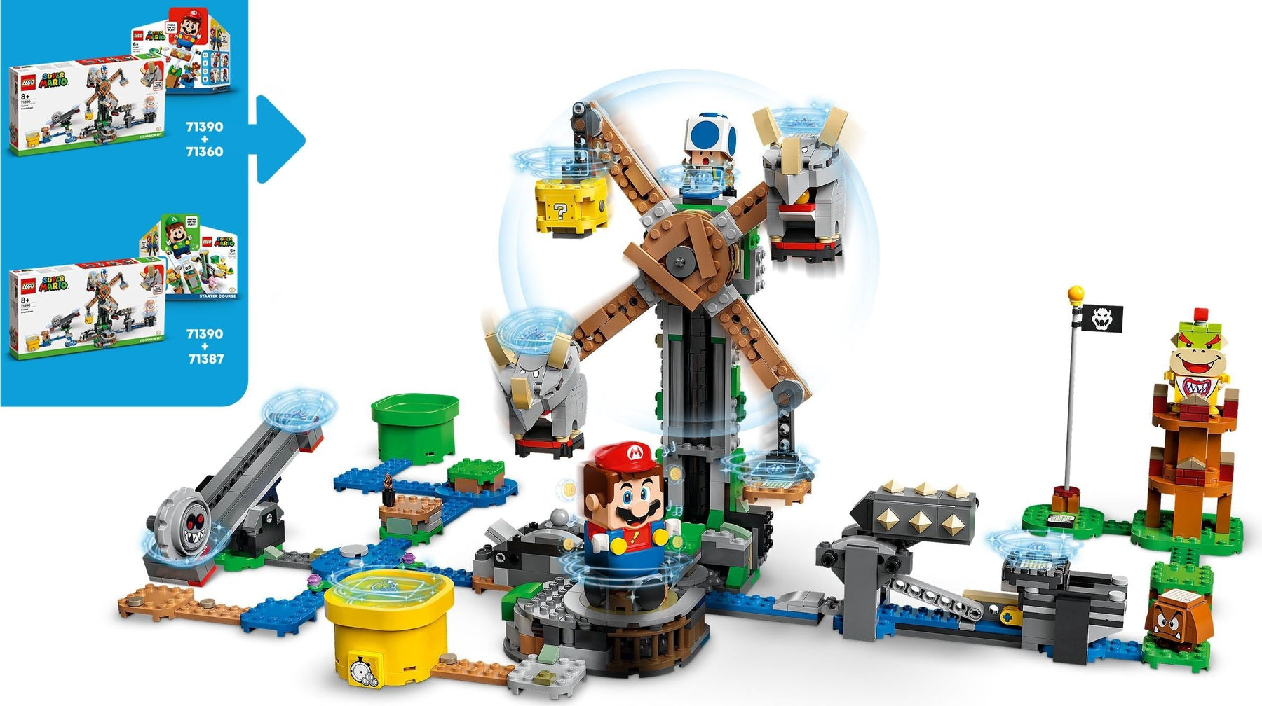 LEGO 71390 Reznor Knockdown Expansion Set - Super Mario - SuperSaverAU - view 5