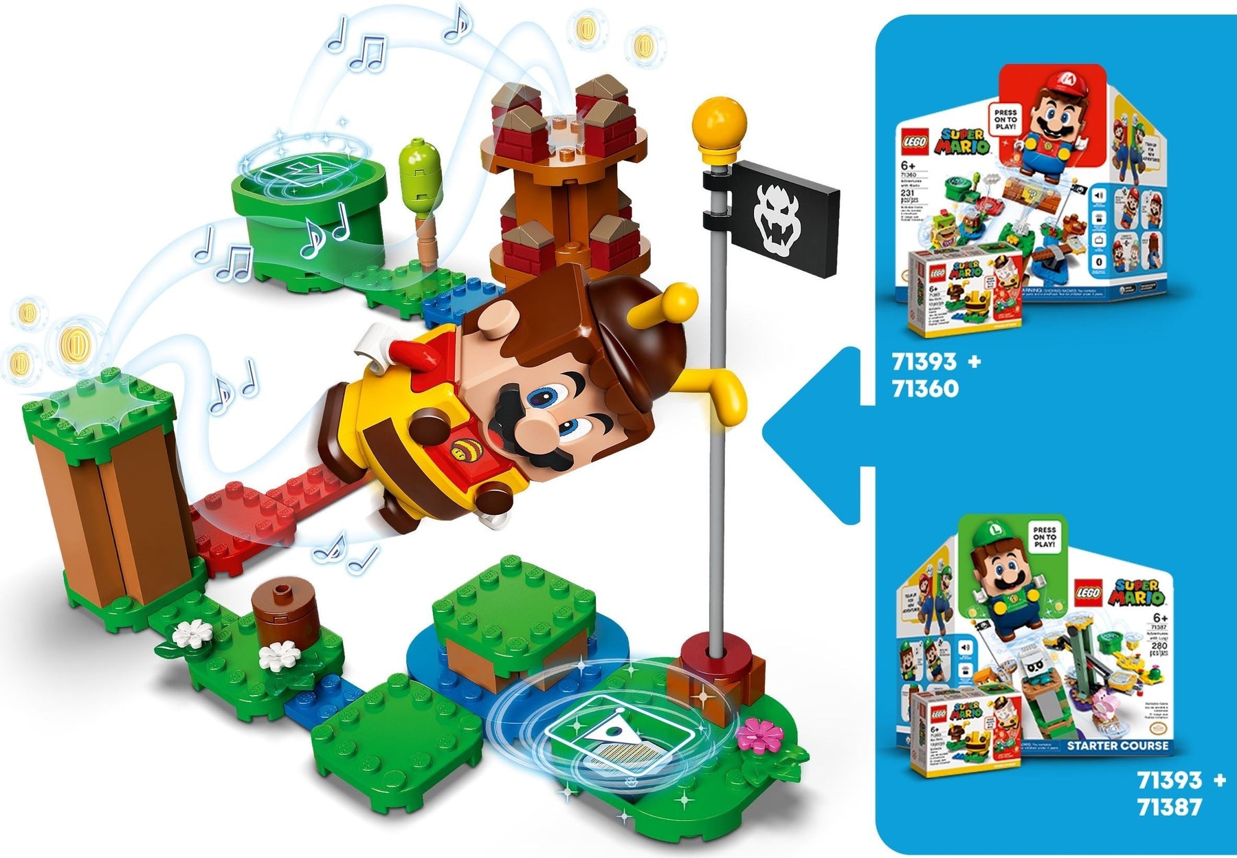 LEGO 71393 Bee Mario Power-Up Pack - SuperSaverAU - view 4