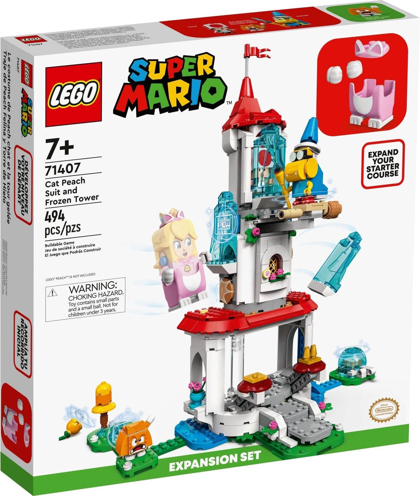 LEGO 71407 Cat Peach Suit & Frozen Tower Expansion Set