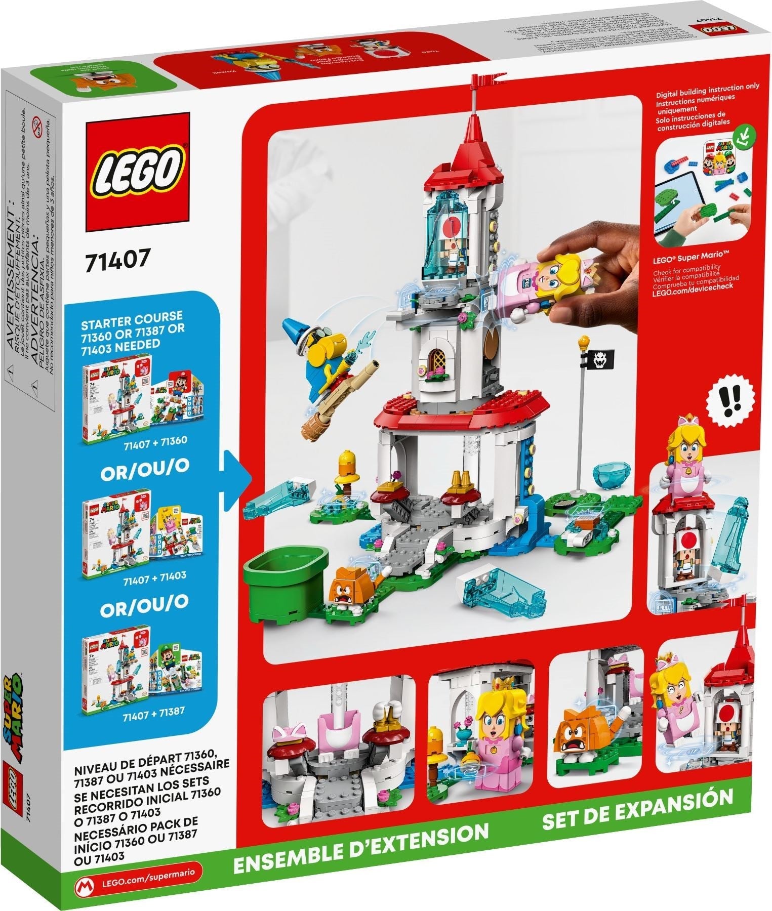 LEGO 71407 Cat Peach Suit & Frozen Tower Expansion Set - SuperSaverAU - view 4