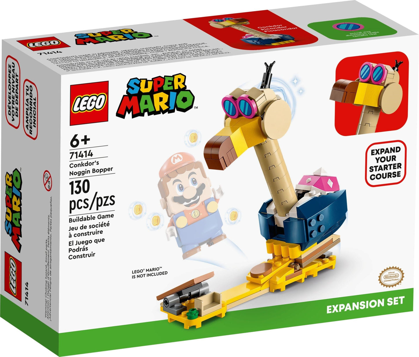 LEGO Super Mario Series 71414 Conkdor's Noggin Bopper Expansion Set- Auzzi Store