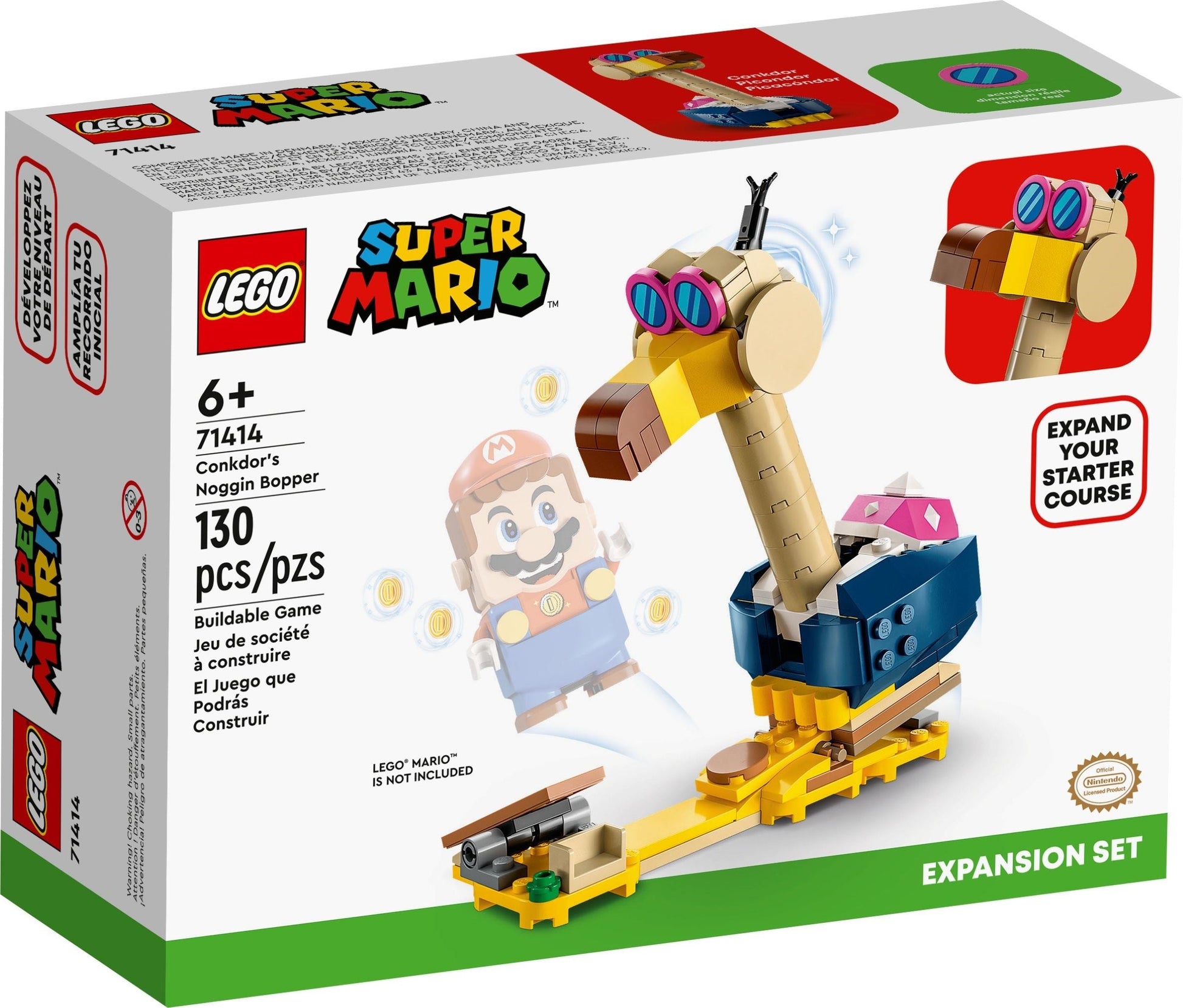 LEGO Super Mario Series 71414 Conkdor's Noggin Bopper Expansion Set- Auzzi Store