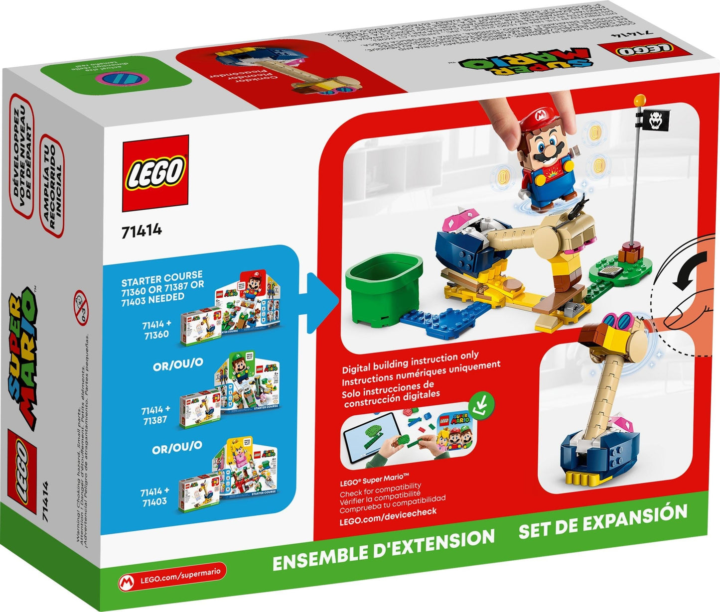 LEGO Super Mario Series 71414 Conkdor's Noggin Bopper Expansion Set- Auzzi Store