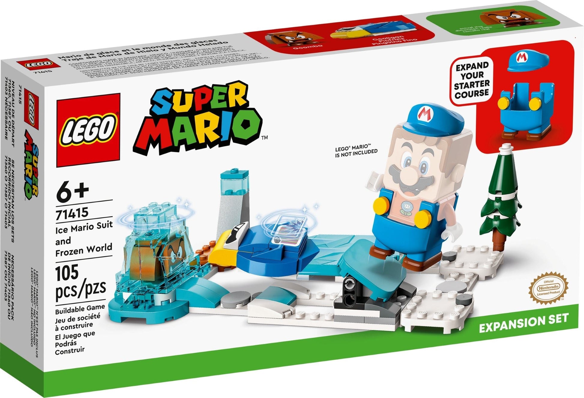 LEGO Super Mario Series 71415 Ice Mario Suit and Frozen World Expansion Set- Auzzi Store