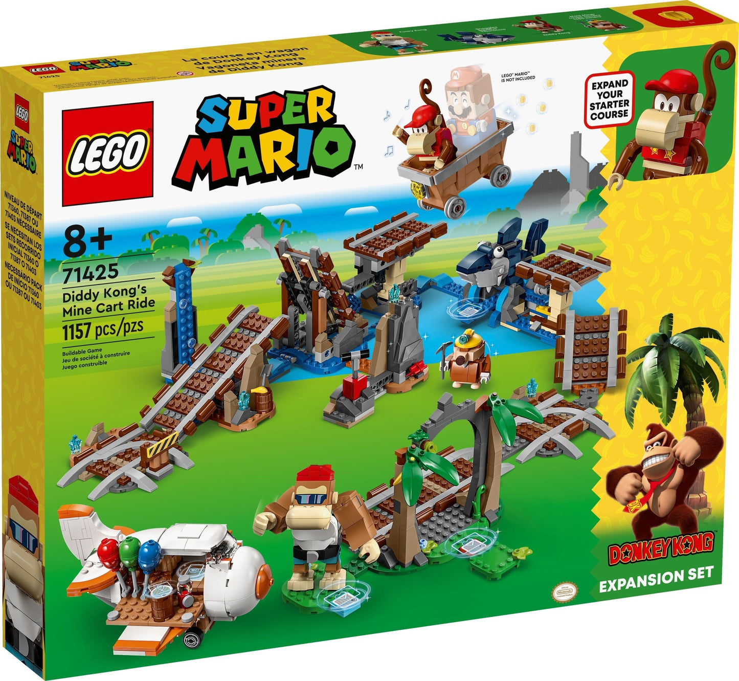 LEGO Super Mario Series 71425 Diddy Kong's Mine Cart Ride Expansion Set- Auzzi Store