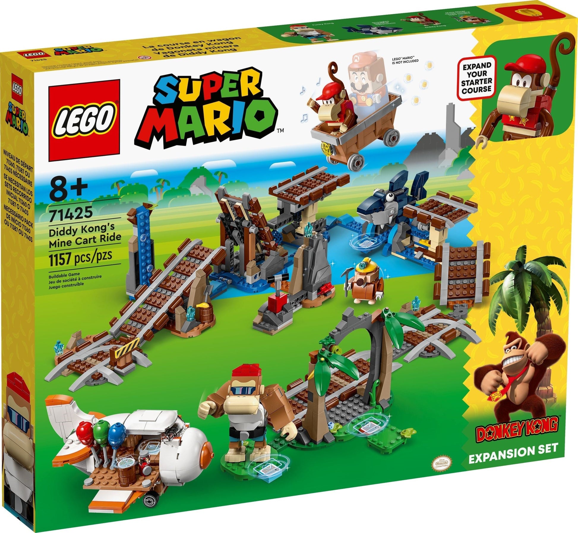 LEGO Super Mario Series 71425 Diddy Kong's Mine Cart Ride Expansion Set- Auzzi Store