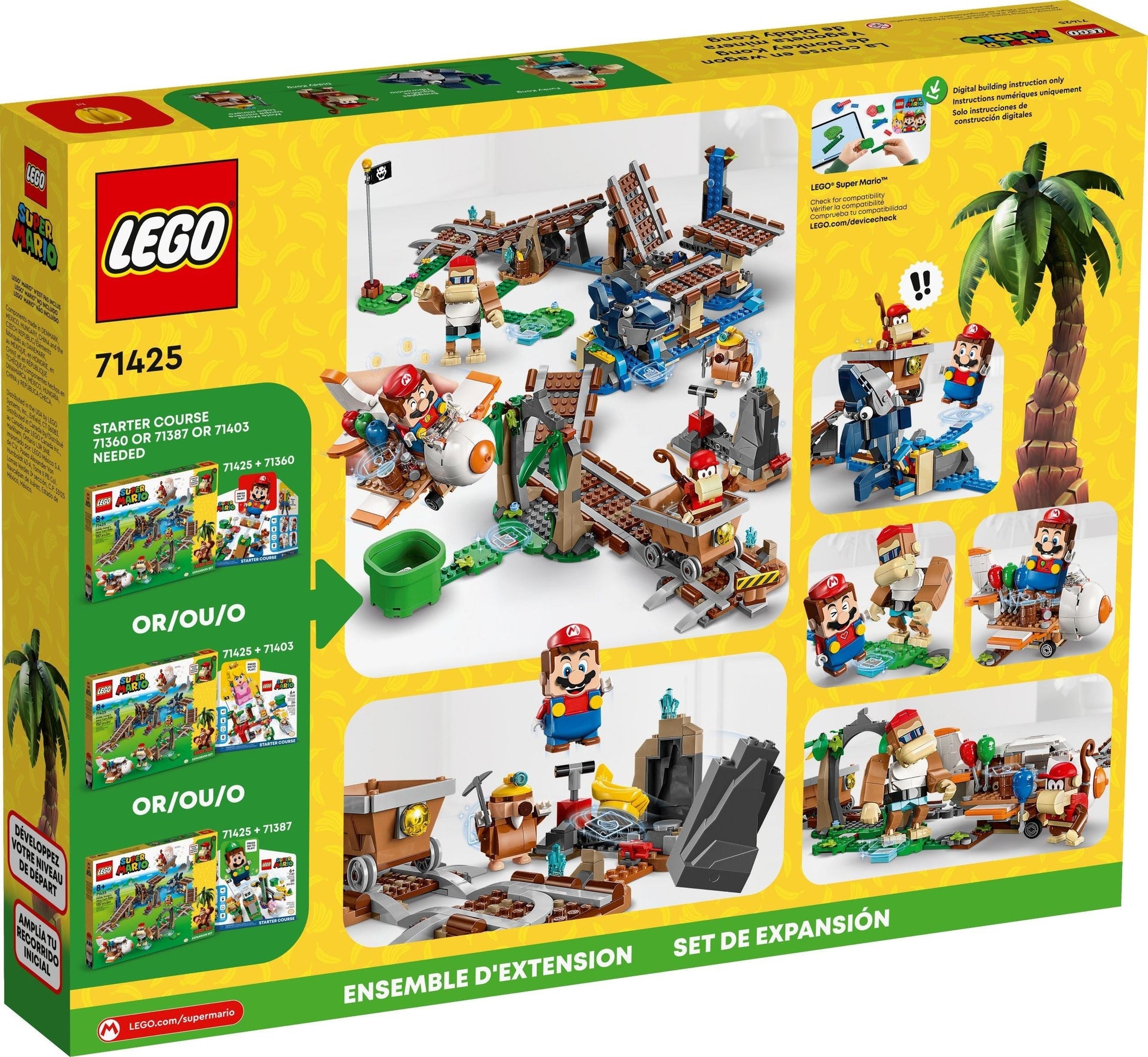 LEGO Super Mario Series 71425 Diddy Kong's Mine Cart Ride Expansion Set- Auzzi Store