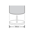 Surface Gard 34mm Brown Round Castor Cup Carpet Base - 4 Pack
