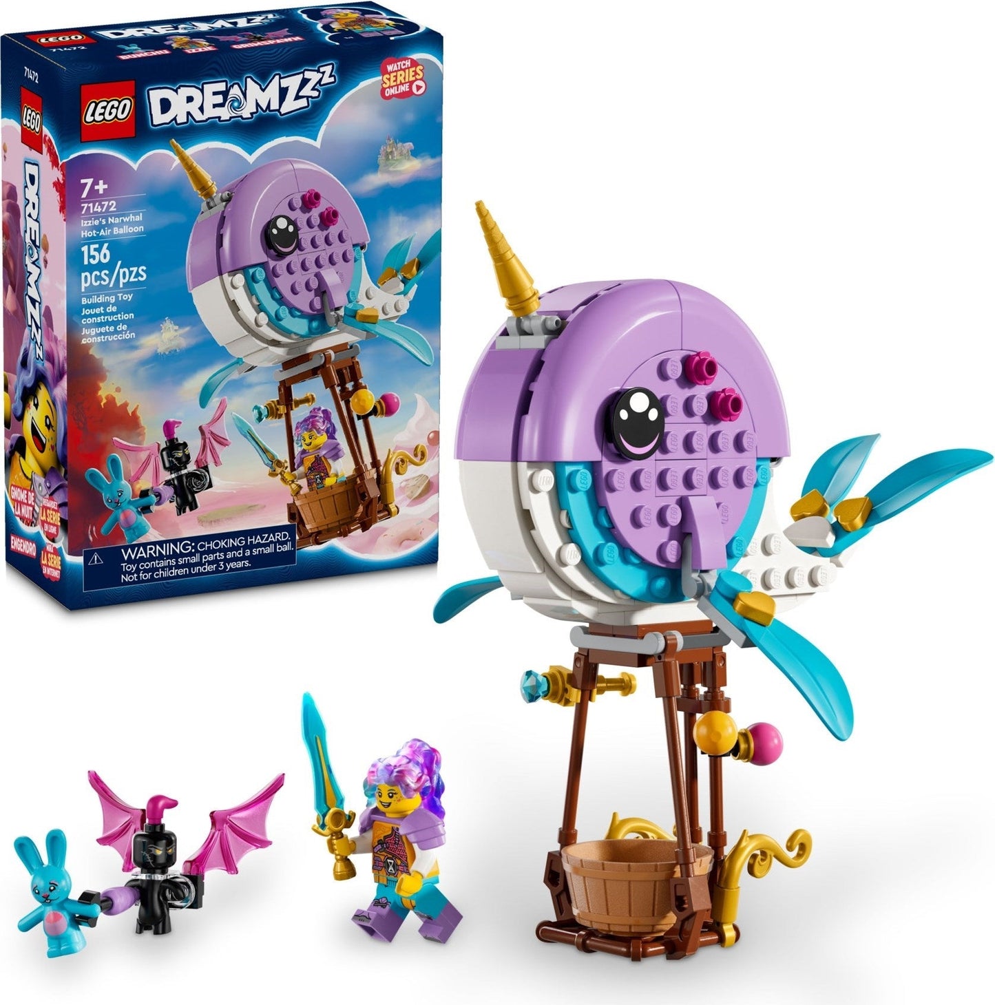 LEGO DreamZzz Izzie’s Narwhal Hot Air Balloon 71472