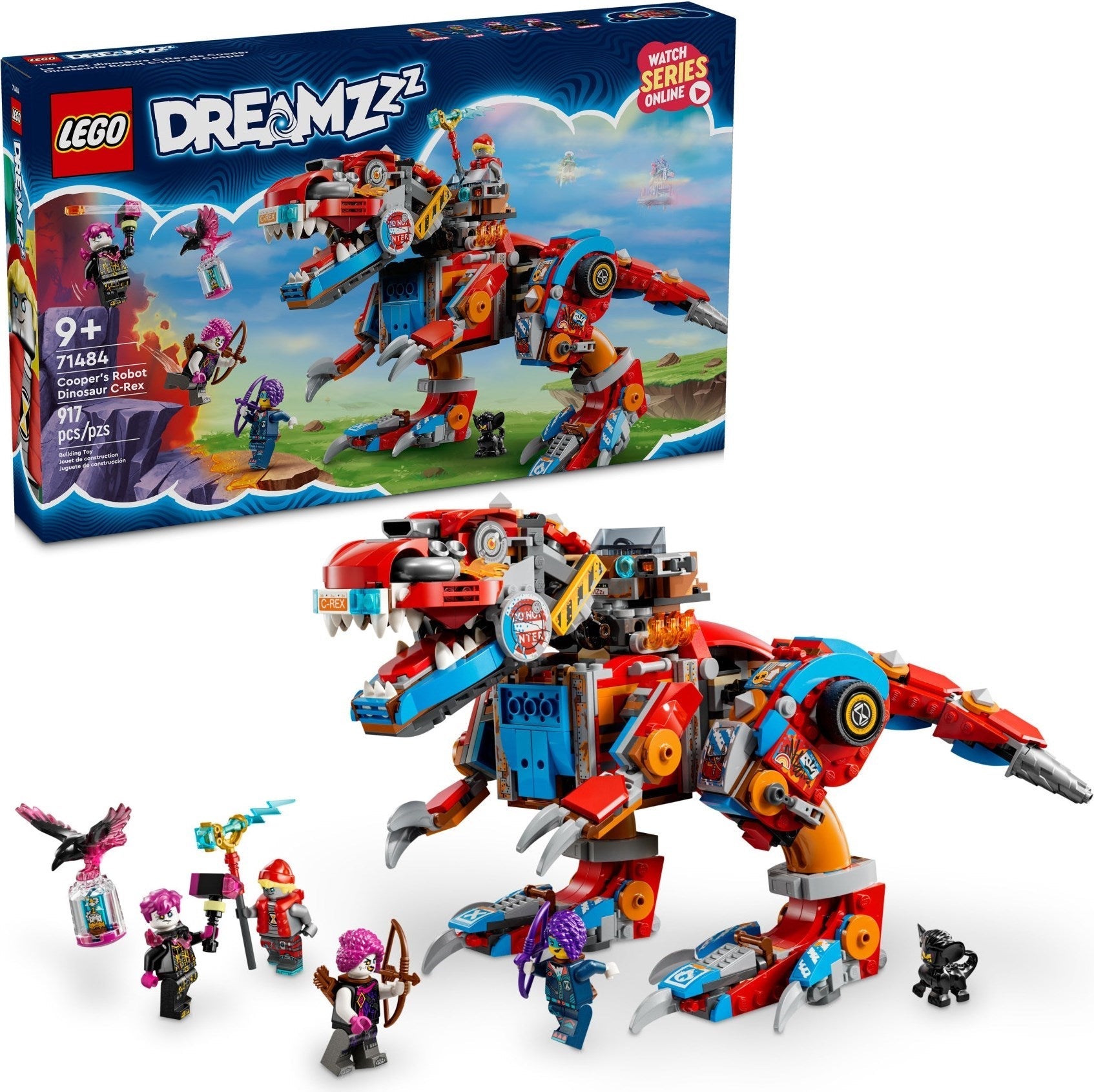 LEGO DREAMZzz Cooper’s Robot Dinosaur C-Rex Toy 71483 - SuperSaverAU - view 2