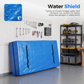 Mattress Bag for Moving and Storage - Single - 120gsm PE Tarp, 8 Heavy Duty Handles, Zip on Three Sides, Water Resistant