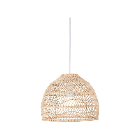 Brilliant 30cm Small Bataan Rattan Pendant Light - DIY Installation - Coastal Style - SuperSaverAU - view 1