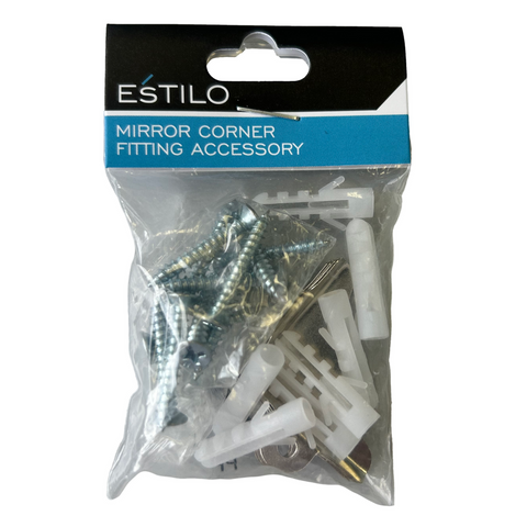 Estilo Mirror Corner Fitting Accessory - Enhances Stability - Easy Installation - SuperSaverAU - view 1