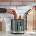 KitchenAid 2 Slice Toaster - Juniper Green, 7 Shade Settings, Extra Wide Slots - 5KMT2109AJP