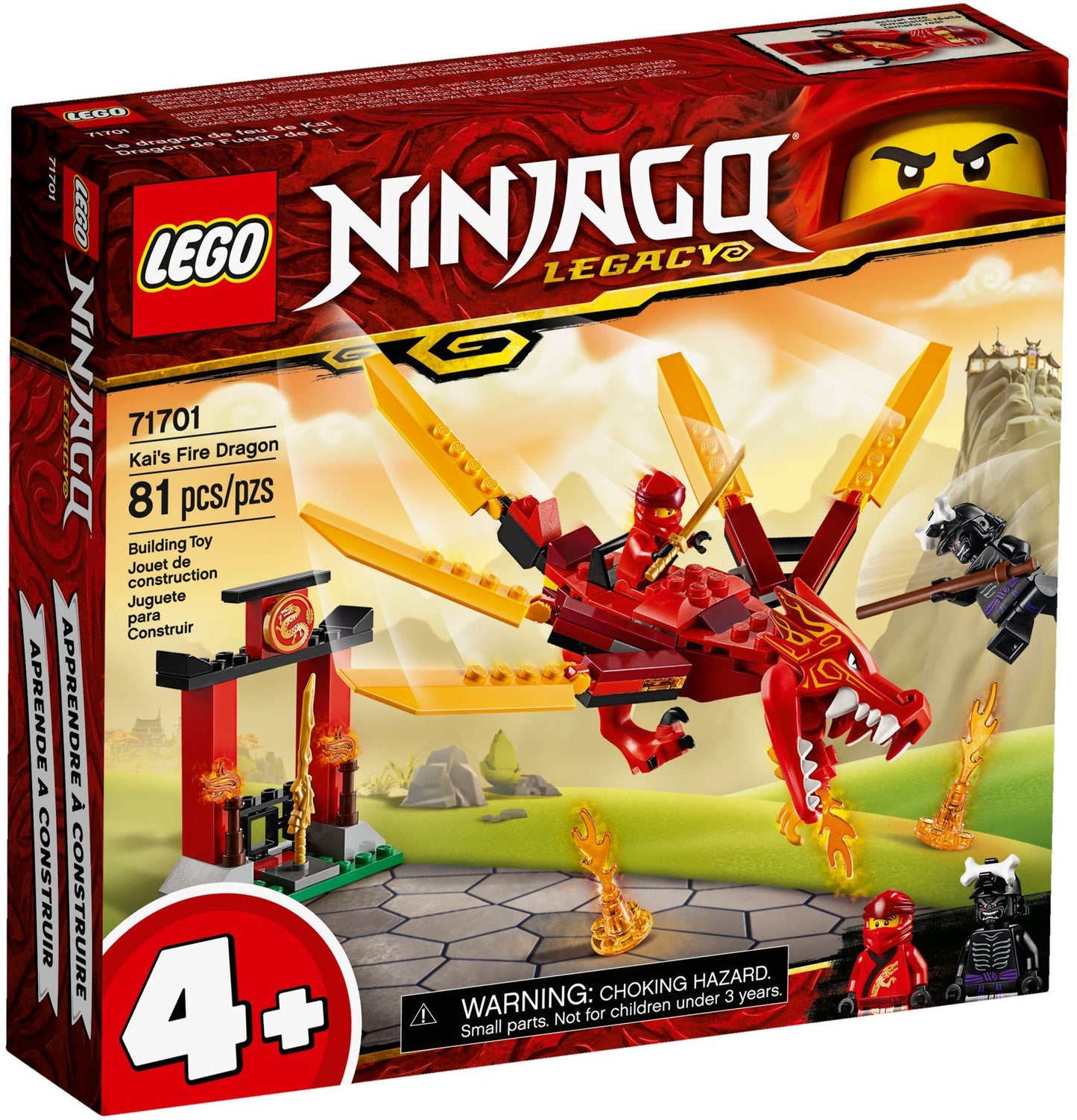 LEGO The LEGO Ninjago 71701 Kai’s Fire Dragon