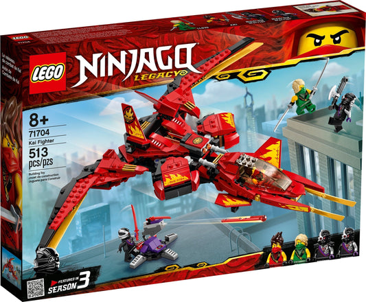 LEGO NINJAGO 71704 Legacy Kai Fighter Toy Jet Playset w/ Nindroid Action Figures- Auzzi Store
