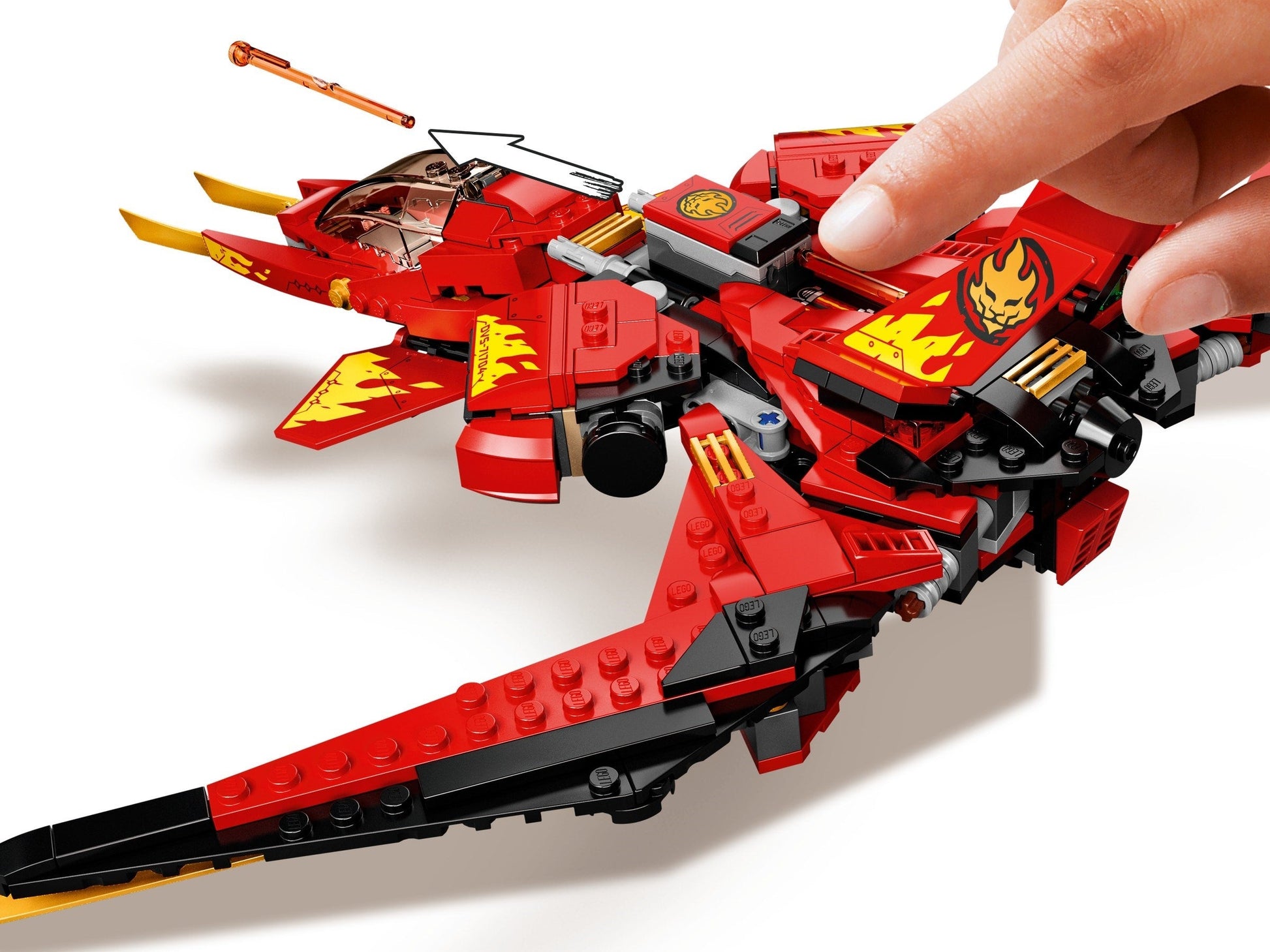 LEGO NINJAGO 71704 Legacy Kai Fighter Toy Jet Playset w/ Nindroid Action Figures- Auzzi Store