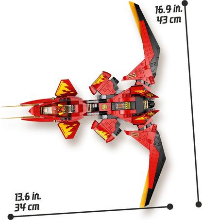LEGO NINJAGO 71704 Legacy Kai Fighter Toy Jet Playset w/ Nindroid Action Figures- Auzzi Store