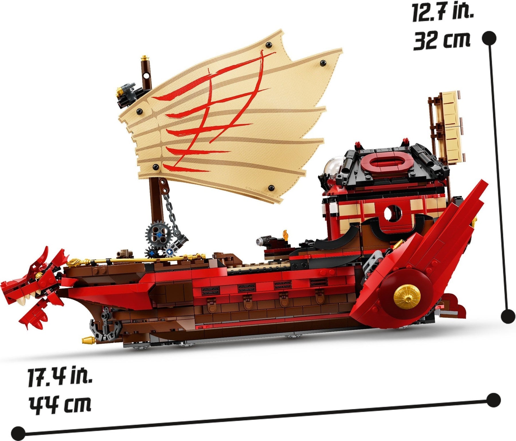 LEGO 71705 Destiny's Bounty: NINJAGO Ship & Ninja Minifigures - SuperSaverAU - view 2