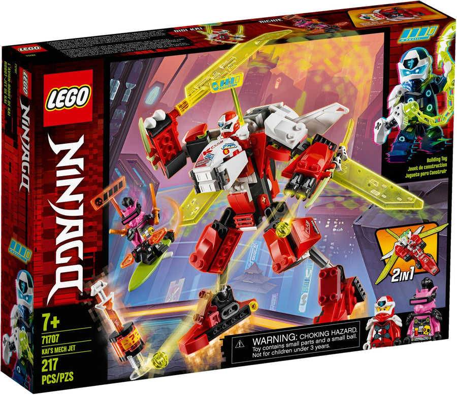 LEGO 71707 Kai's Mech Jet Plane & Ninja Mech - 2in1 Toy - SuperSaverAU - view 1