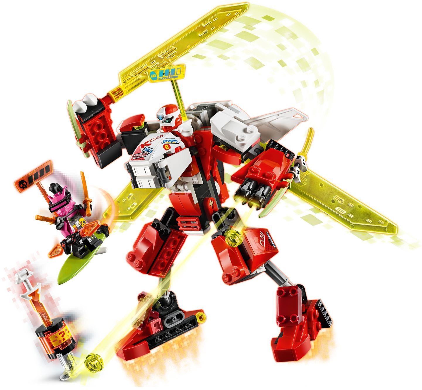 LEGO 71707 Kai's Mech Jet Plane & Ninja Mech - 2in1 Toy - SuperSaverAU - view 2