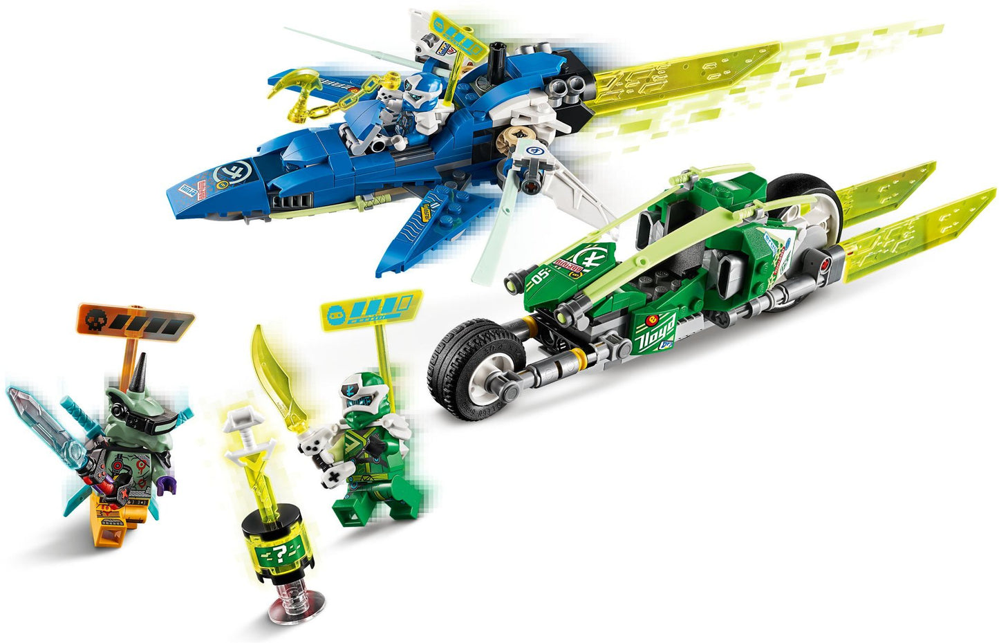 LEGO 71709 Jay & Lloyd's Velocity Racers Ninja Bikes & Speeder