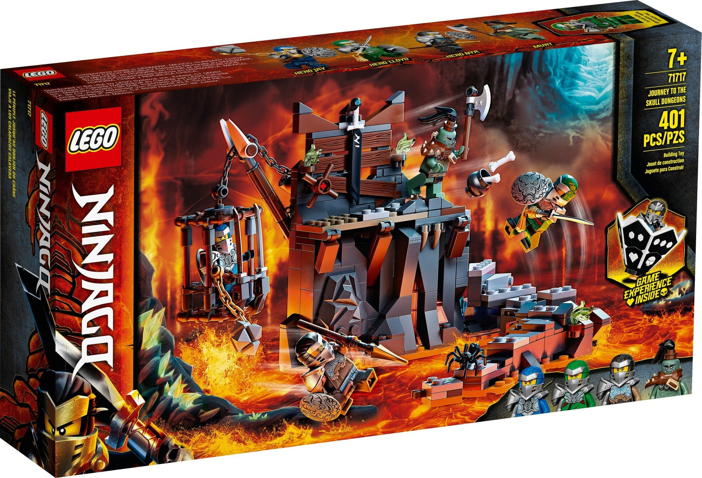 LEGO 71717 NINJAGO Skull Dungeons Board Game & Playset