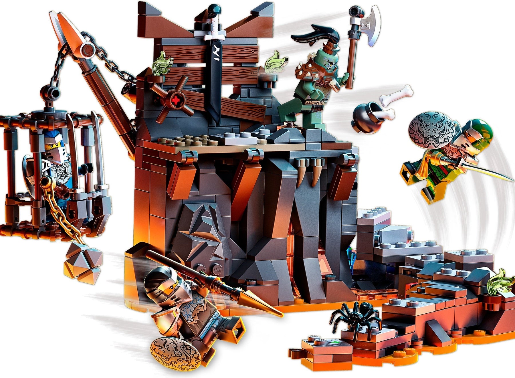 LEGO 71717 NINJAGO Skull Dungeons Board Game & Playset - SuperSaverAU - view 4