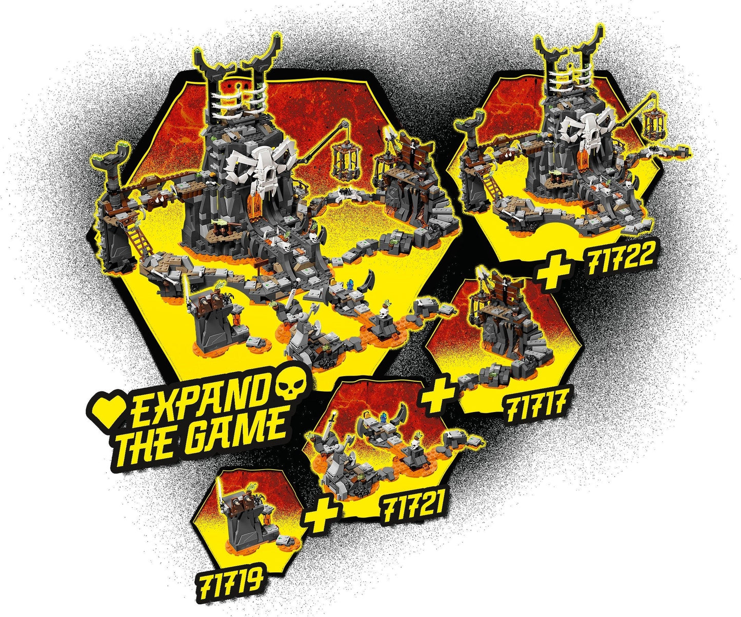 LEGO 71721 Skull Sorcerer's Dragon: NINJAGO Dragon & Board Game