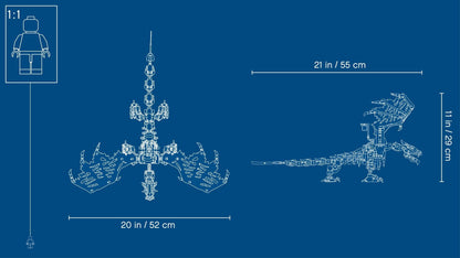 LEGO 71721 Skull Sorcerer's Dragon: NINJAGO Dragon & Board Game