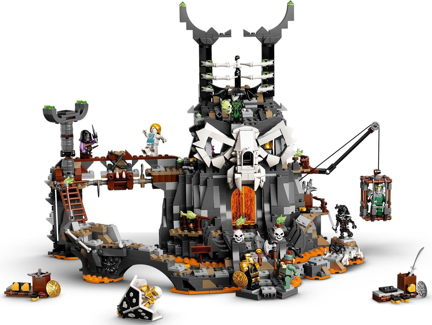 LEGO NINJAGO 71722 Skull Sorcerer’s Dungeons 2in1 Building Set- Auzzi Store