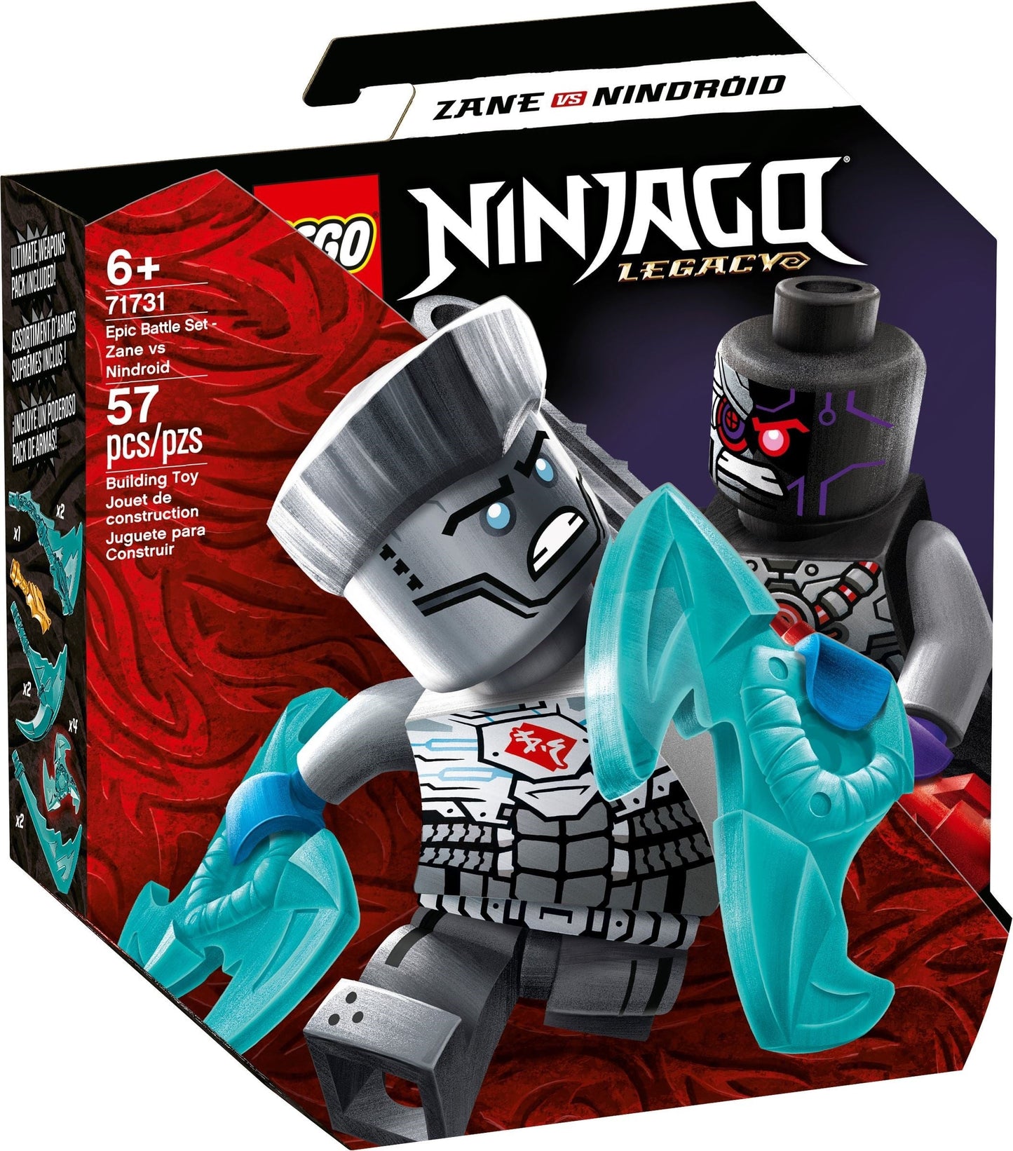 LEGO Ninjago Series 71731 Epic Battle Set - Zane vs. Nindroid- Auzzi Store