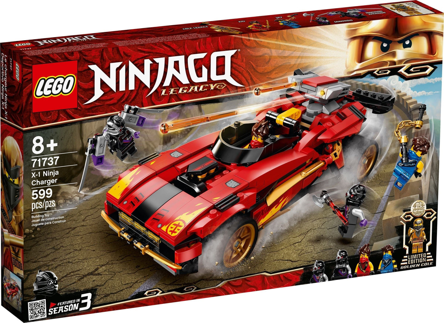 Lego Ninjago 71737 X-1 Ninja Charger- Auzzi Store