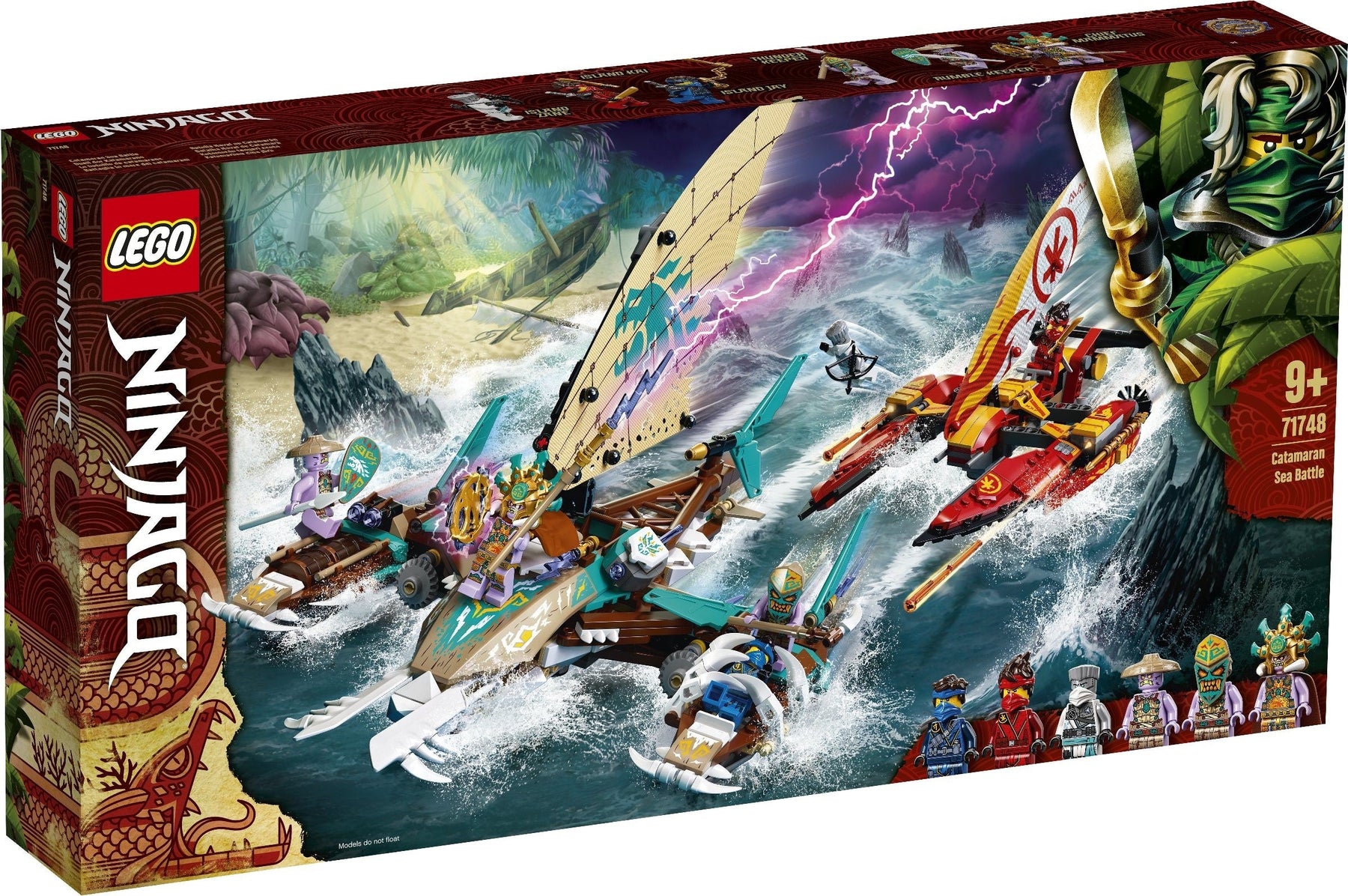 LEGO 71748 NINJAGO Catamaran Sea Battle - SuperSaverAU - view 1