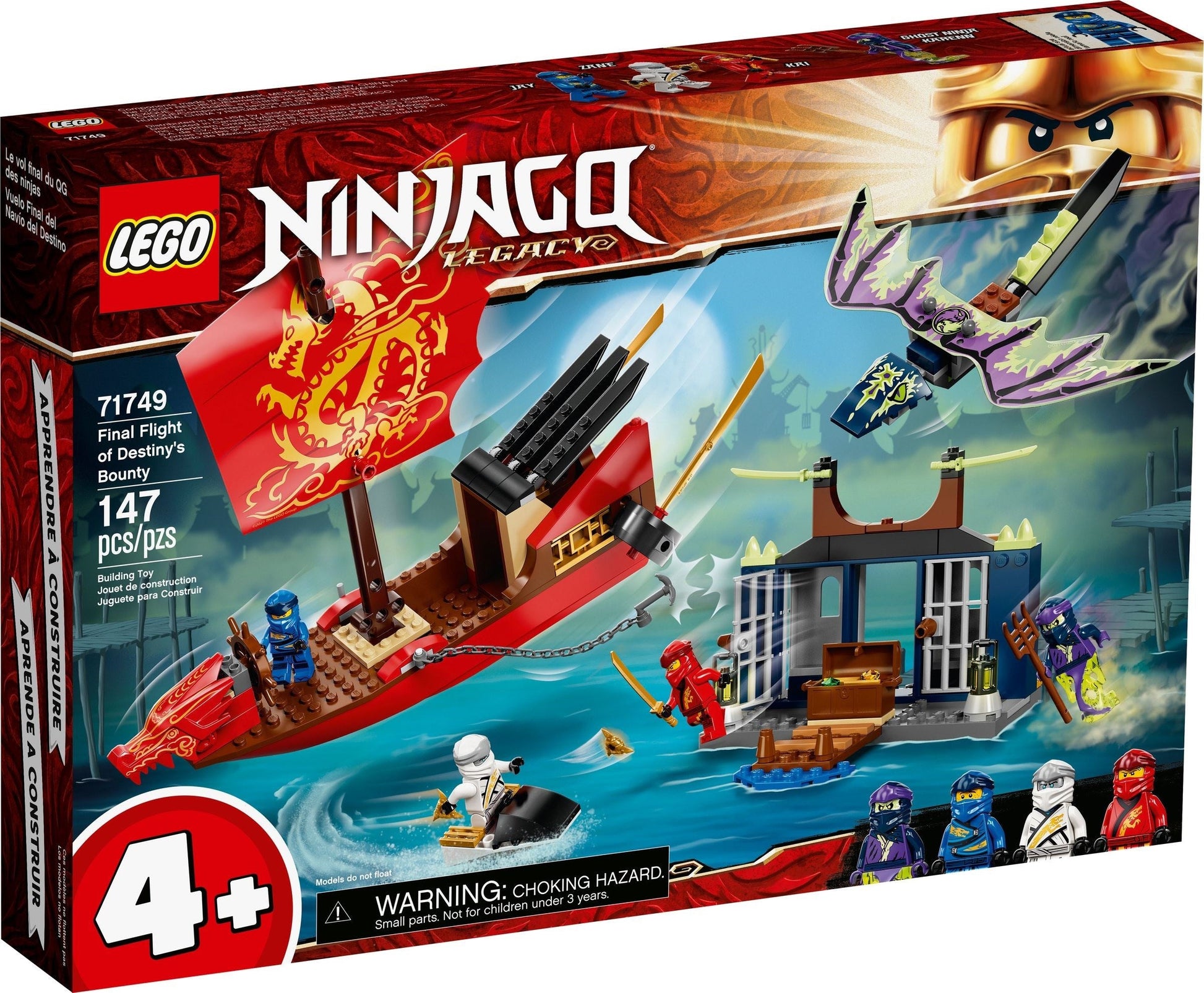 LEGO Ninjago Series 71749 Final Flight of Destiny's Bounty- Auzzi Store
