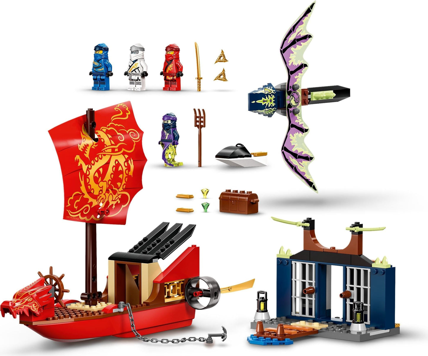 LEGO Ninjago Series 71749 Final Flight of Destiny's Bounty- Auzzi Store