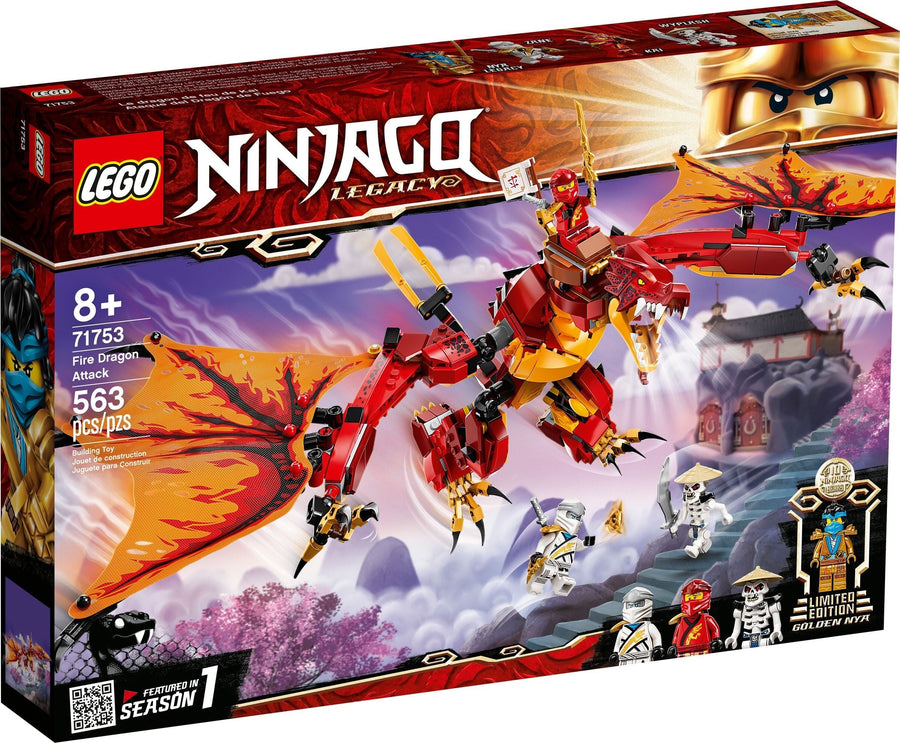 Lego 71753 NINJAGO Fire Dragon Attack Legacy Kai, Zane - SuperSaverAU - view 1
