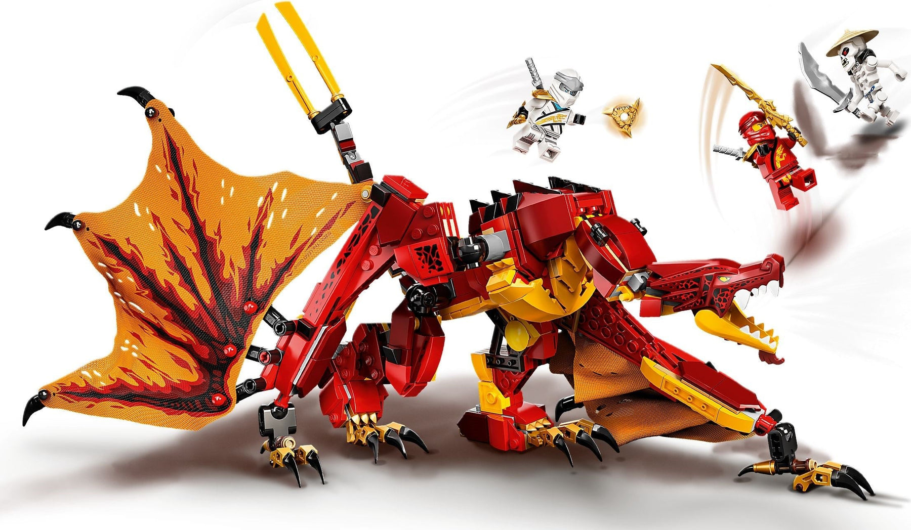 Lego 71753 NINJAGO Fire Dragon Attack Legacy Kai, Zane - SuperSaverAU - view 5