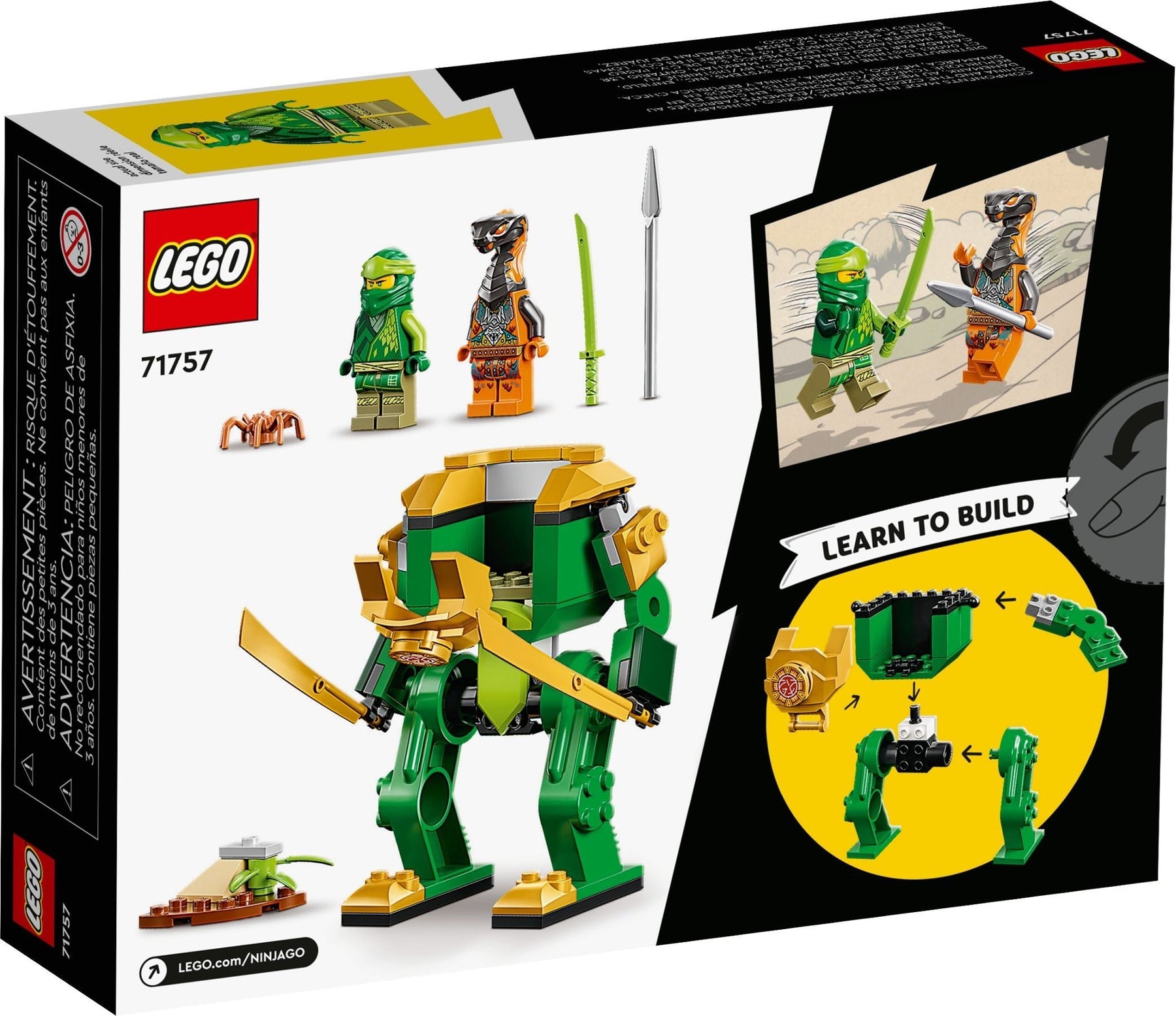LEGO 71757 Lloyd's Ninja Mech - Buildable Action Toy for Kids 4+ - SuperSaverAU - view 3