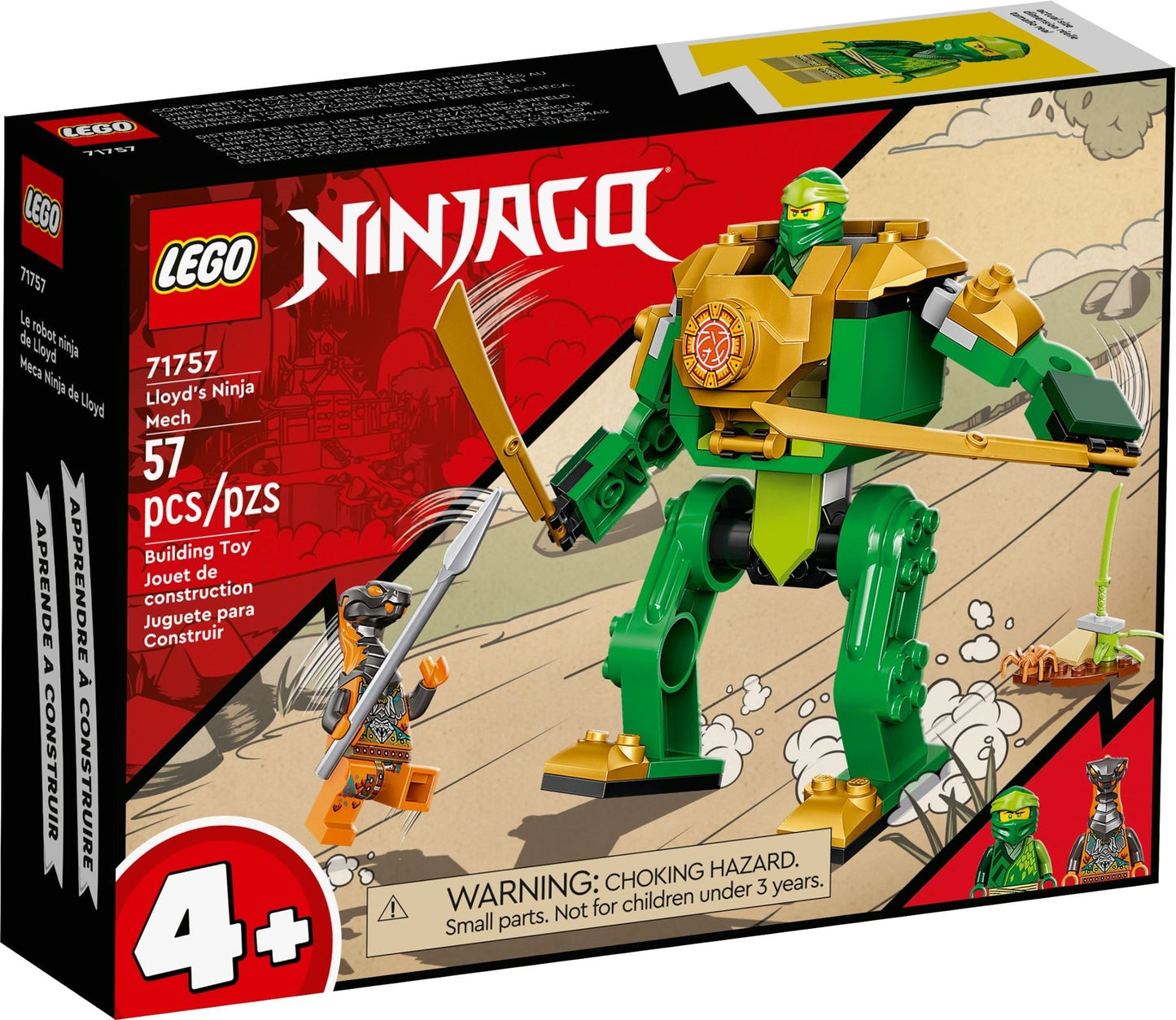 LEGO 71757 Lloyd's Ninja Mech - Buildable Action Toy for Kids 4+