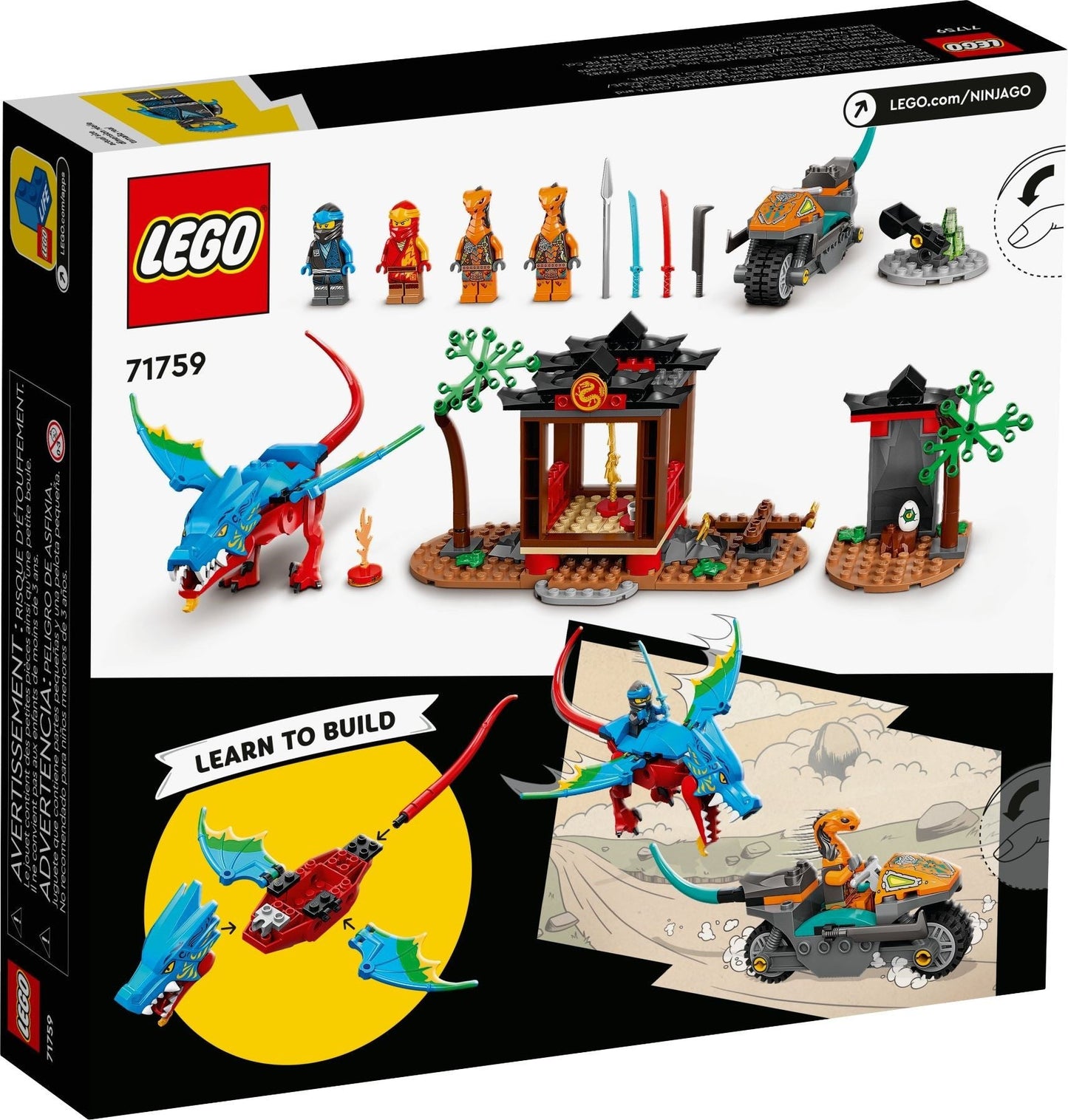 LEGO 71759 Ninja Dragon Temple 4+ Building Set