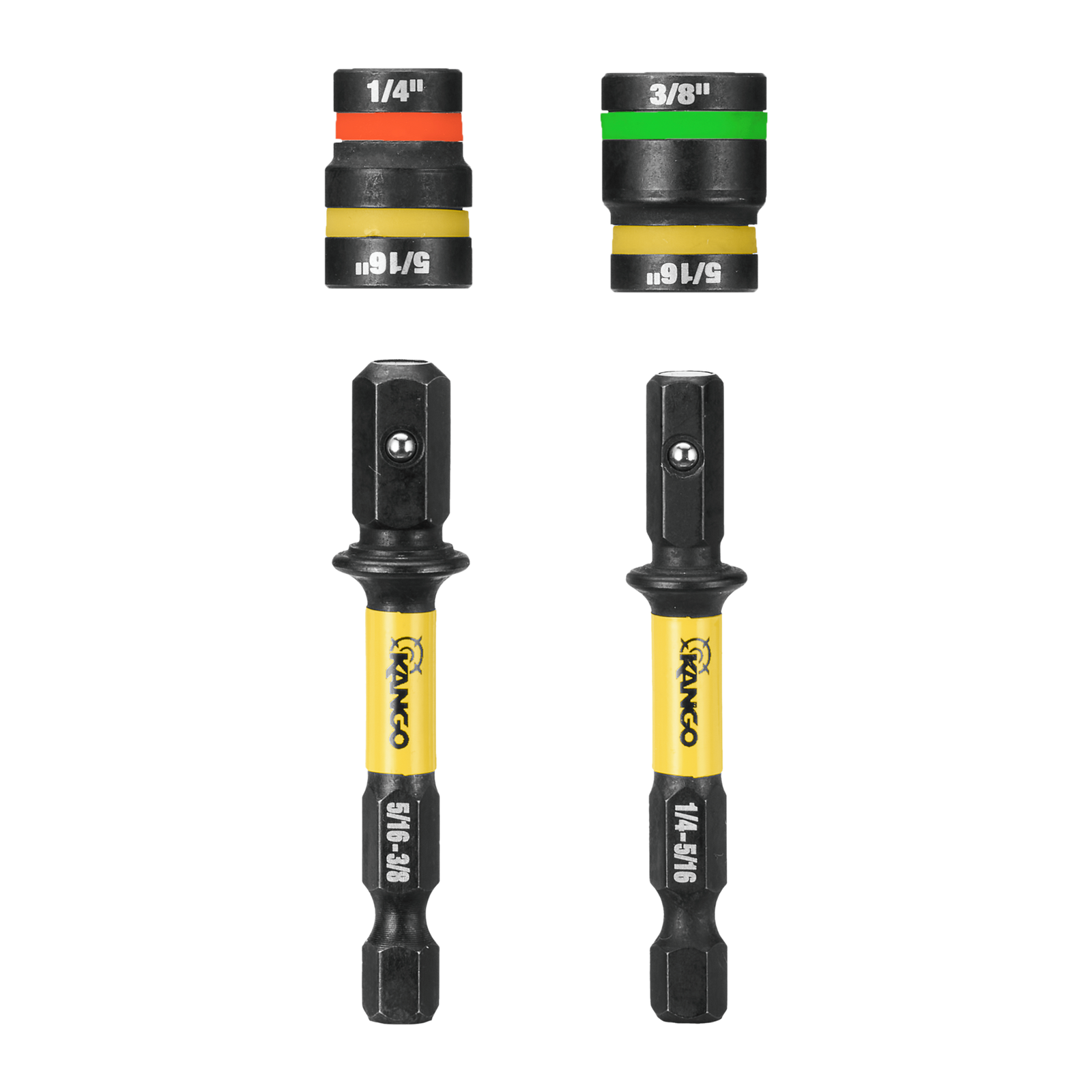 Kango Hypertorque Impact Magnetic Cleanable Nut Setter - 2 Pack, 1/4", 5/16", 3/8"