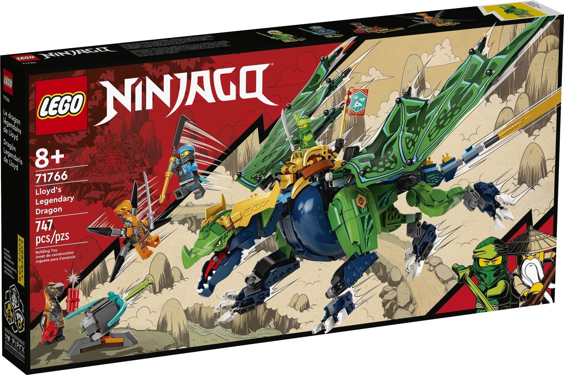 LEGO 71766 Ninjago Lloyd’s Legendary Dragon - Lloyd- Auzzi Store