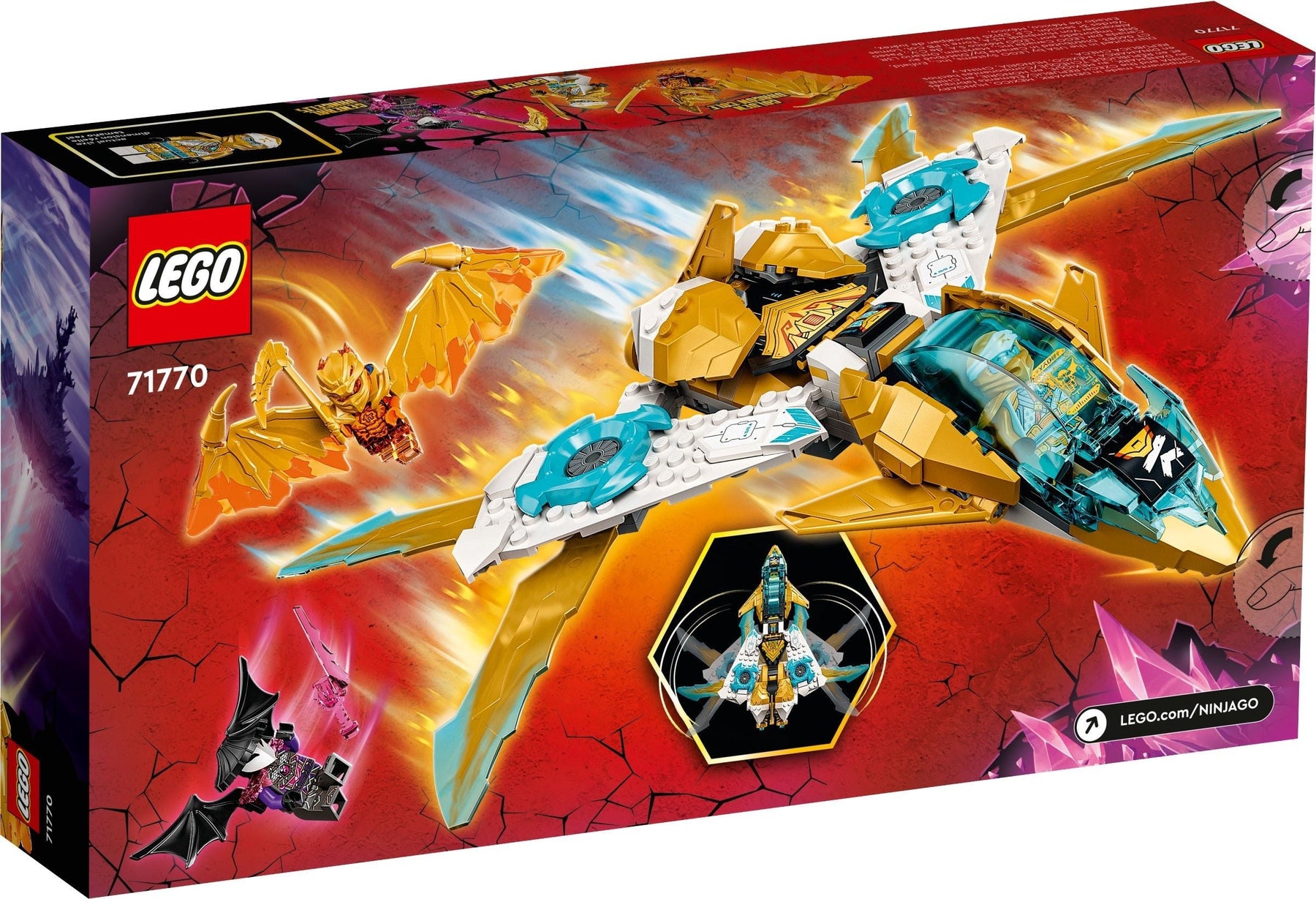 LEGO 71770 Zane's Golden Dragon Jet NINJAGO Set - SuperSaverAU - view 4