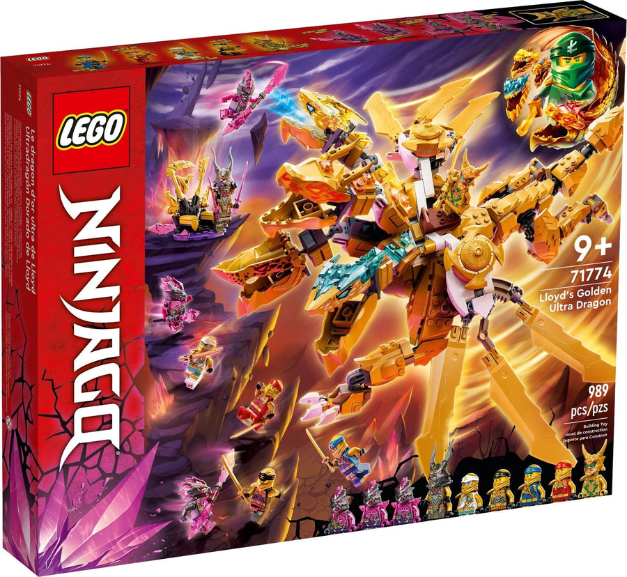 LEGO 71774 Lloyd's Golden Ultra Dragon NINJAGO Set - SuperSaverAU - view 1